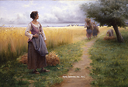 Coming in From the Fields - Georges François P. Laugée