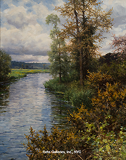 A River Landscape - Fall - Louis Aston Knight
