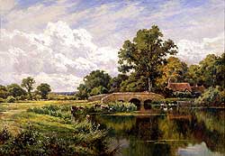 The River Loddon, Near Basing, Hants - Henry H. Parker